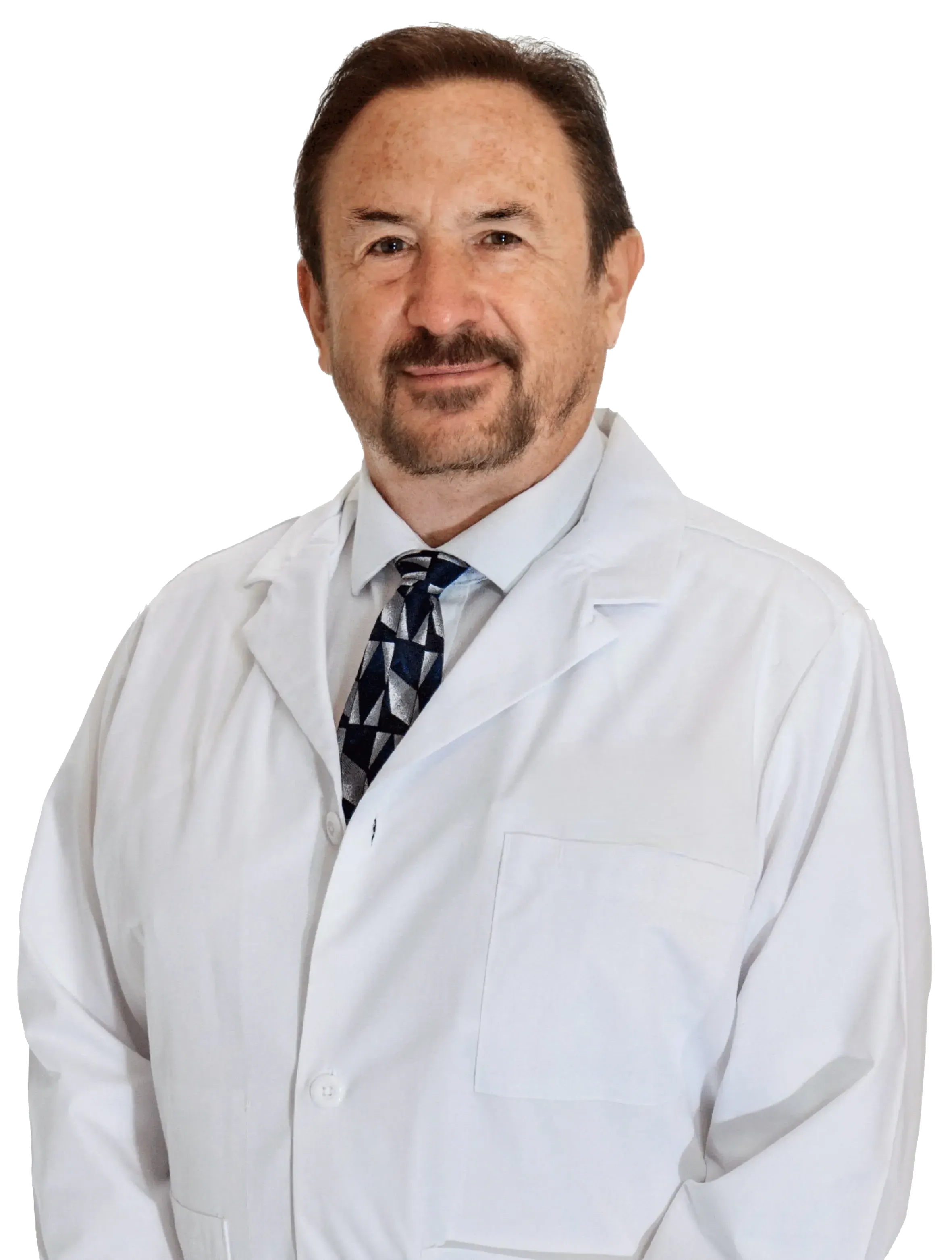 Image of Dr. Steven Vasilev in white physician's coat, facing forward and smiling.