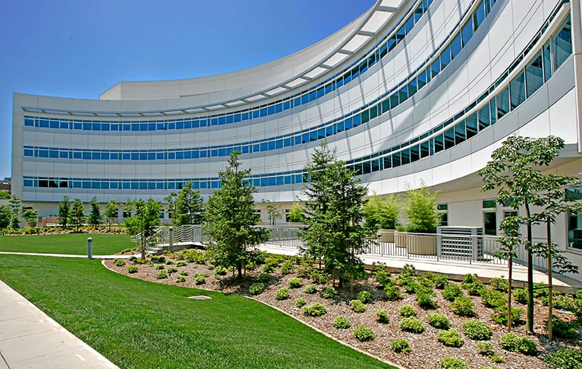 Outside view of Saint Johns Health Catner, where Lotus Endometriosis Institute carries out medical care.
